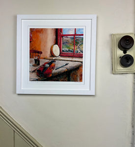 Between the Jigs & the Reels small white frame art