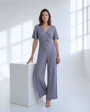Load image into Gallery viewer, Blue Cross Neck Jumpsuit - Surkana