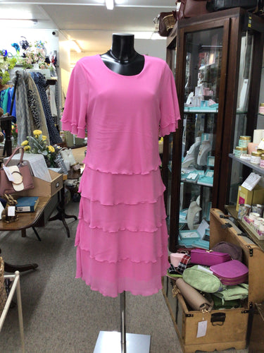 6916 - Pink Frill Dress - Sunday