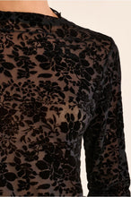 Load image into Gallery viewer, Black Semi-sheer Top  - Molly Bracken