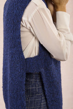 Load image into Gallery viewer, Knitted Sleeveless Sweater Navy - Molly Bracken