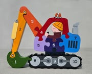 Load image into Gallery viewer, Number Digger  - Alphabet Jigsaw