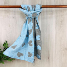 Load image into Gallery viewer, Heart Pattern Wool Scarf