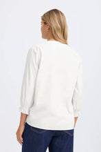 Load image into Gallery viewer, White Floral Appliqué Shirt- Fransa