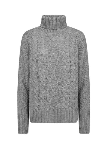 33574 Ibbe 2 Soft Knit Jumper- Grey - Soya Concept