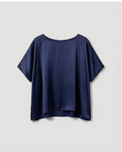 Load image into Gallery viewer, Night Blue Cape Style Blouse - Surkana