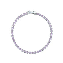 Load image into Gallery viewer, Dakota Pink Tennis Bracelet- Knight &amp; Day Jewellery