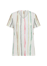 Load image into Gallery viewer, Multi Colour Stripe T-shirt - Soya Concept