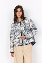 Load image into Gallery viewer, Carli Navy Combination Jacket - Soya Concept