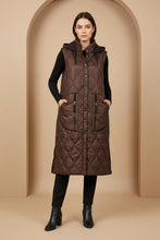 Load image into Gallery viewer, Choko Long Quilted Waistcoat With Zip Pocket - Naya
