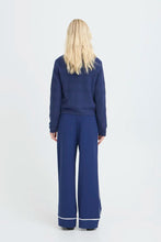 Load image into Gallery viewer, V-neck Navy Knit Cardigan - b.young