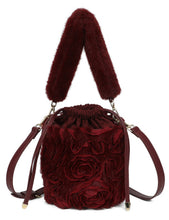 Load image into Gallery viewer, Fur Mix Bucket Bag