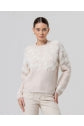 Load image into Gallery viewer, Cream &amp; Beige Jacquard Crew Neck Jumper - Surkana