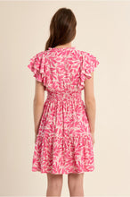 Load image into Gallery viewer, Magenta Floral Woven Dress - Molly Bracken