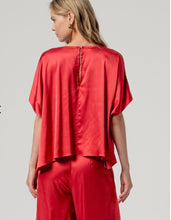 Load image into Gallery viewer, Red Cape Style Blouse - Surkana