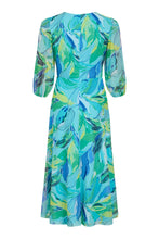 Load image into Gallery viewer, Turquoise Pattern Vneck Dress - Tia
