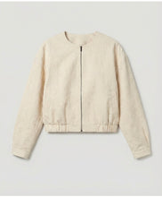 Load image into Gallery viewer, Ecru Bomber Jacket - Surkana