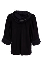 Load image into Gallery viewer, Drawstring Hem Zip Jacket With Contrast Front Section With Pocket- Naya