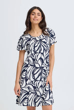 Load image into Gallery viewer, Blue Floral Pattern Dress - Fransa