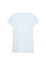 Load image into Gallery viewer, Pale Blue Stripe Short Sleeve T-Shirt - Soya Concept