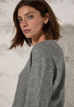 Load image into Gallery viewer, 322386- Grey V- Neck Jumper - Cecil