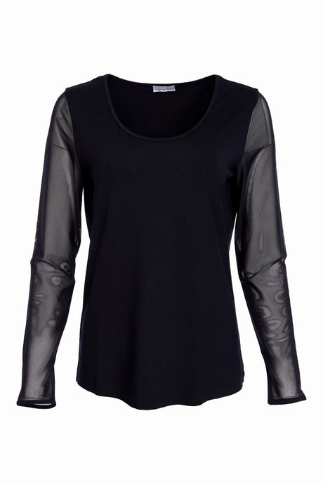 Mesh Sleeve Top - Naya