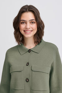 5499 - Frita Cardigan Agave Green - Fransa