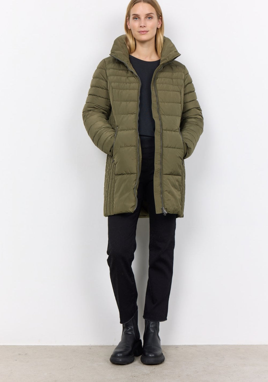 16813 - Nina Olive Winter Jacket - Soya Concept