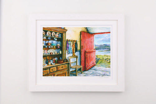 Welcome Home Small White Frame Art