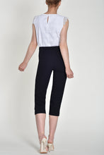 Load image into Gallery viewer, 51576- Robell Marie Cropped Trousers- Navy