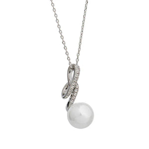 Kamryn Silver Pearl Pendant - Knight & Day