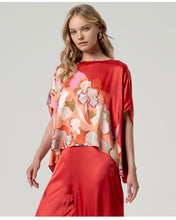 Load image into Gallery viewer, Red Cape Style Blouse - Surkana