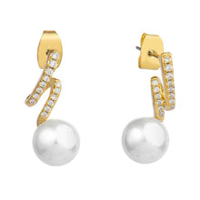 Load image into Gallery viewer, Kamryn Gold Pearl Earrings - Knight &amp; Day