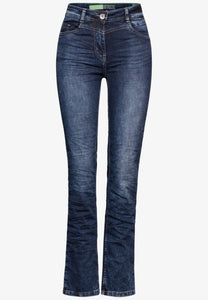 378077 - Toronto Straight Denim Blue Wash Jeans - Cecil