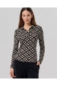 Load image into Gallery viewer, Black Print Collar Shirt - Surkana