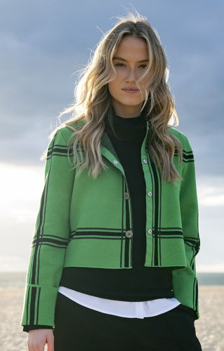 Green Cardigan - Marble