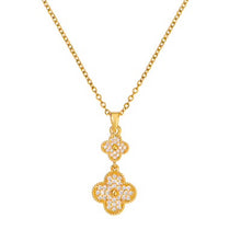 Load image into Gallery viewer, Clover Double Drop Pendant - Knight &amp; Day