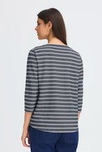 Load image into Gallery viewer, Navy Stripe T-shirt - Fransa