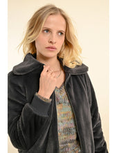 Load image into Gallery viewer, 1552 - Dark Grey Faux-Fur Jacket - Molly Bracken