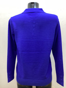 SV349 - Royal Blue Collar Jumper - Castle