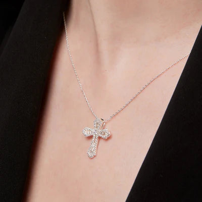 Silver Cross Necklace - Knight & Day