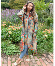 Load image into Gallery viewer, NSDQ728- Luna Floral Shirt Dress - Powell Craft