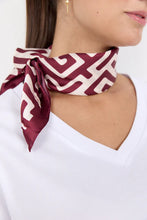 Load image into Gallery viewer, Dark Red Print Scarf - Soya Concept