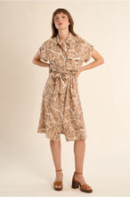 Load image into Gallery viewer, Leaf Pattern Shirt Dress - Molly Bracken