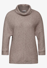 Load image into Gallery viewer, 322238 roll neck knit mocha beige Street One