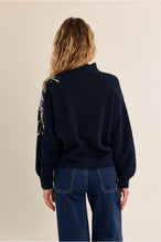 Load image into Gallery viewer, Navy Blue Knitted Sweater - Molly Bracken