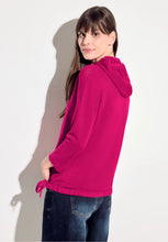 Load image into Gallery viewer, 302721-Cerise Mesh Sleeve Hoody - Cecil
