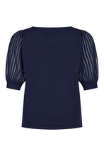 Load image into Gallery viewer, Navy Short Sleeve Knit- Sunday