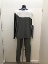Load image into Gallery viewer, 25139 - Angular Colour Block Print Top - Army Green - Naya