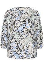 Load image into Gallery viewer, Blue Pattern Blouse - Fransa